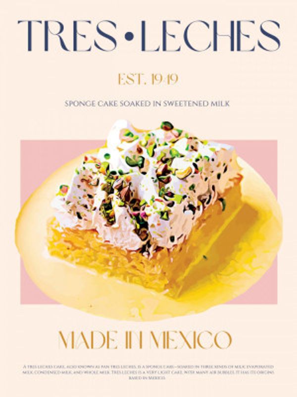 Tres Leches Print