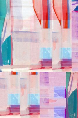 Blue Pink Shapes No1