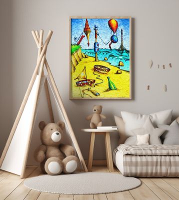 Surreal fable - on the beach