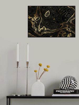 250405b Portoro Black and Gold Marble Texture II
