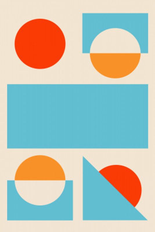 Bright Minimal Shapes Series #2