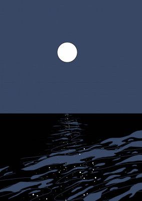 Moonlight reflections