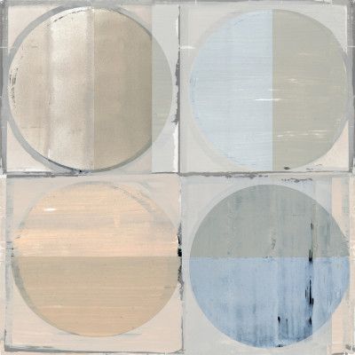 Four Circles and Squares Art Print 1