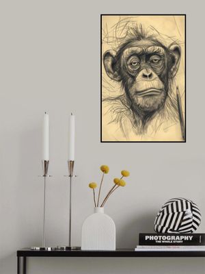 Monkey drawing