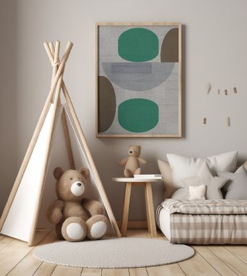 Woven Green Brown Grey 1