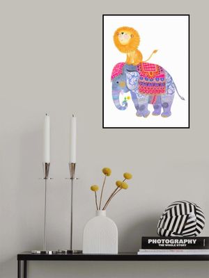 Vibrantly Decorated Elephant
