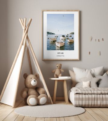 Hvar Croatia Travel poster