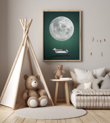 Just lie down and watch the Moon