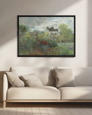 The Artist's Garden In Argenteuil, a Corner of the Garden With Dahlias (1873)