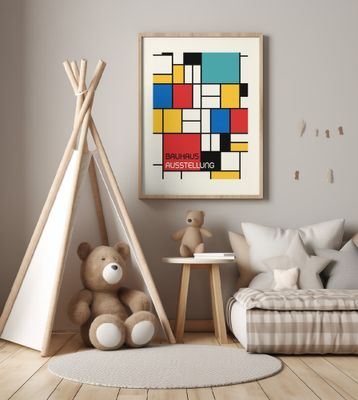 Bauhaus Geometric Design Retro