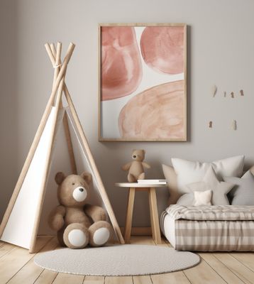 Muted Earth Tones and Organic Shapes