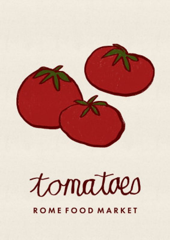 Food Art - Tomatoes Rome Food Market