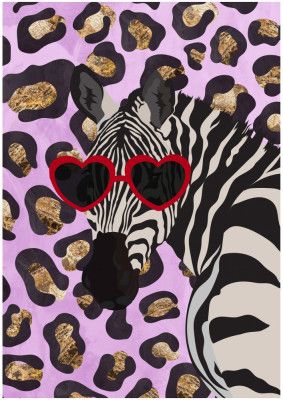 Leopard Print Zebra Pink