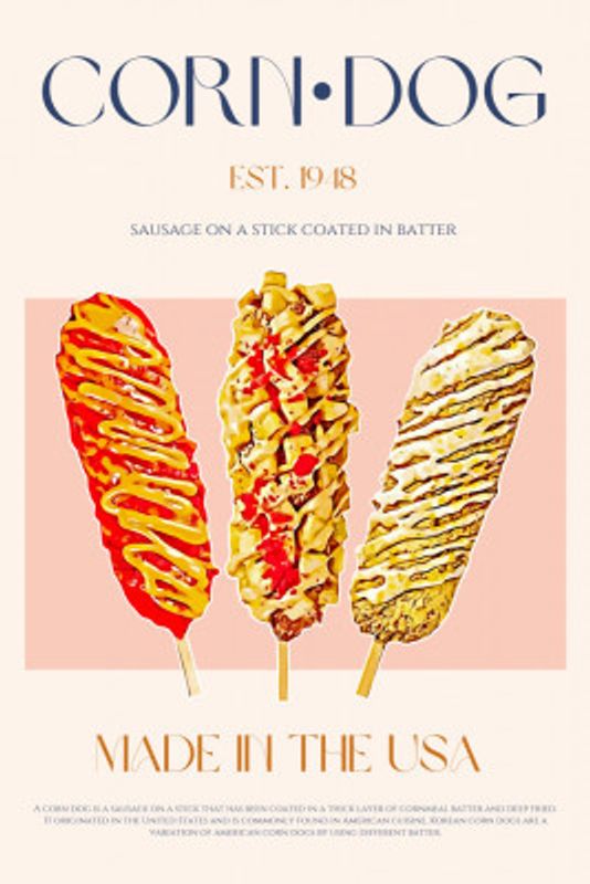 Corn Dog Print