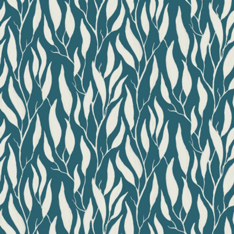 Tranquil Trailing Eucalyptus Branches Painted in Gouache