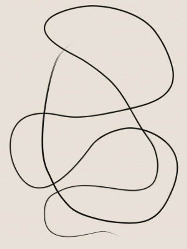 Swirling One Line Art