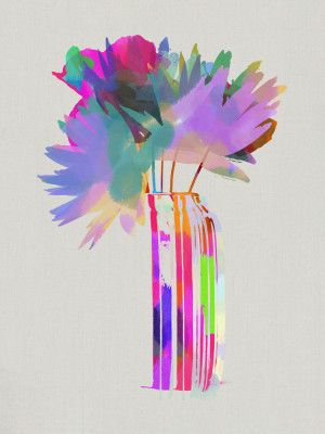 Pink &amp; Gold Tropic Geometric Bouquet 5