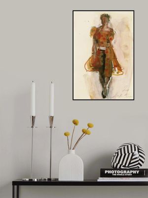 A Woman in a Vibrant Dress