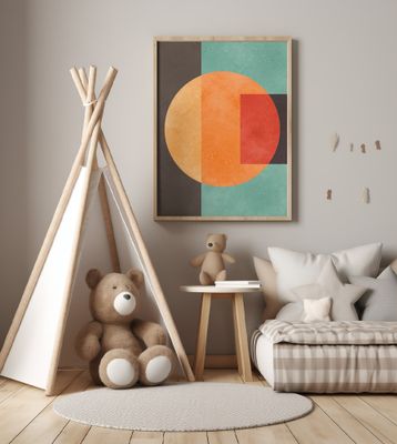 Colorful geometric composition 3