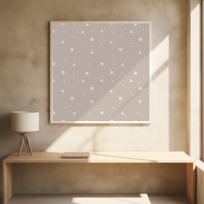 Spring Pastel Dots Pattern Beige