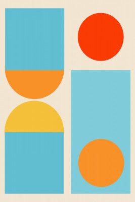 Bright Minimal Shapes Series #4