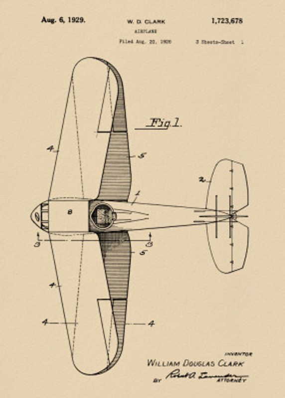 Airplane Patent 1926