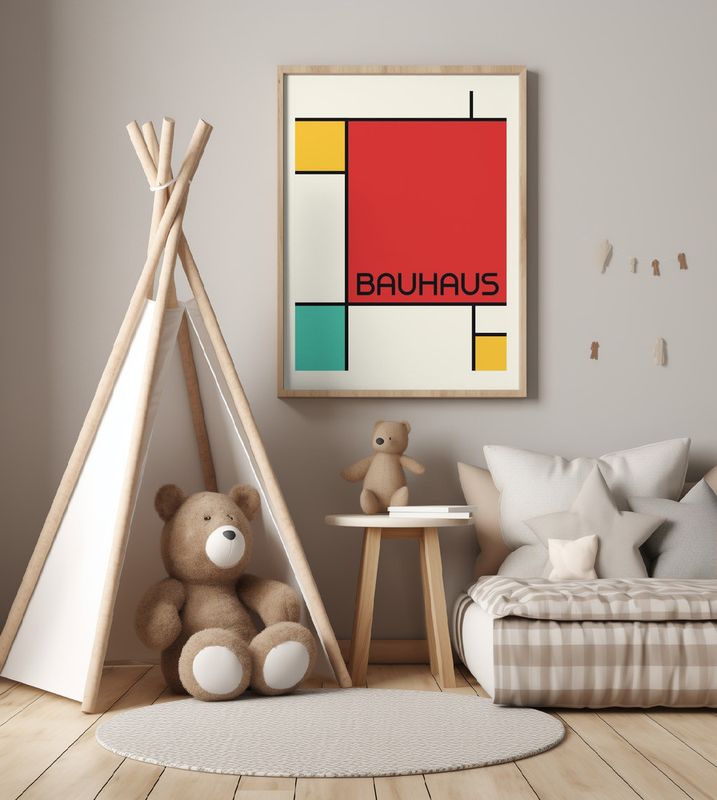 Bauhaus Geometric Design Retro