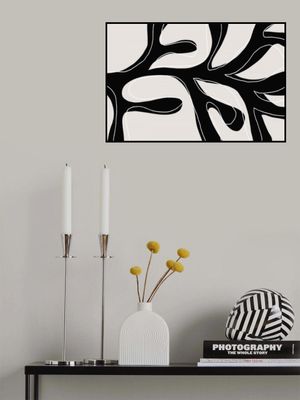 Abstract Twig Black and White