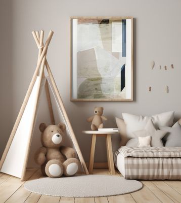 Ethereal Drift Abstract Mixed Media Art Print