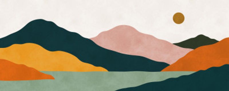 Landscape and sunset 1