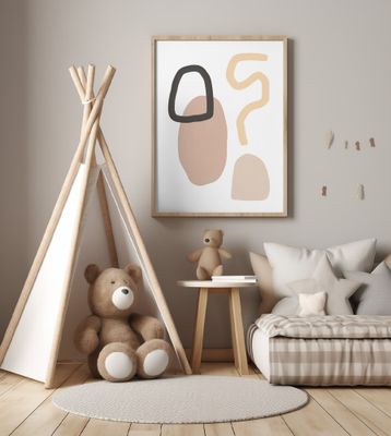 Minimalist Shapes and Earthy Tones