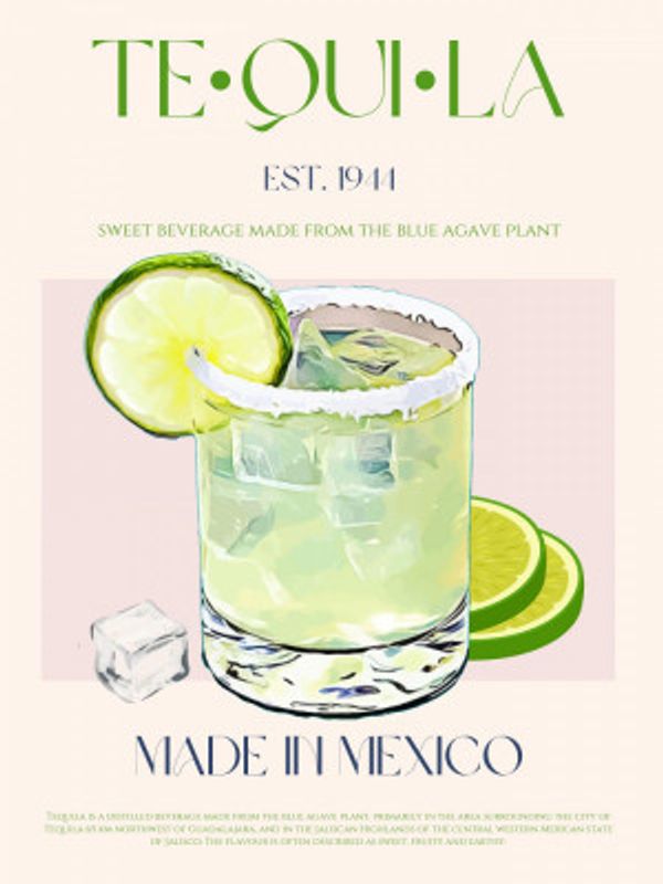 Tequila Drink With Lime And Ice