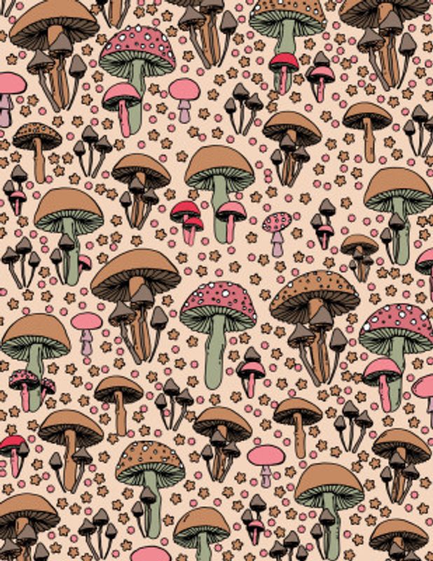 Mushrooms Cute Pattern