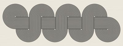 Interlocking Loops With Intricate Black Lines