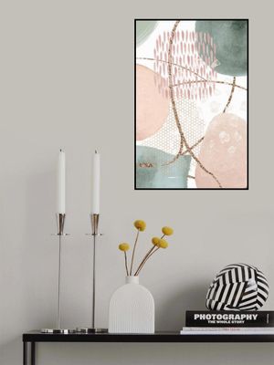 Shapes in pink n green- 1