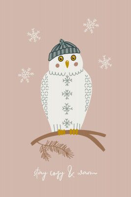 Cozy Owls Powder Pink