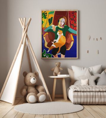 The Girl And The Cat