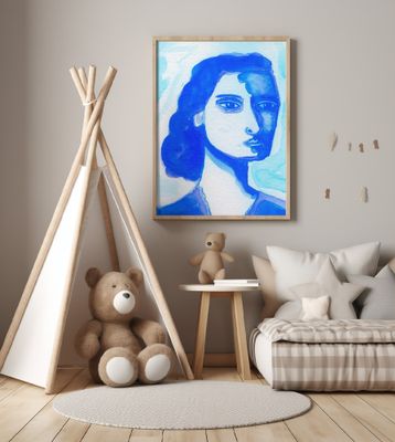 The deep thinker blue