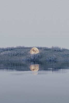Moonrise Reflection