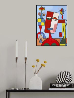 Harmony of Geometric Shapes and Bold Colors