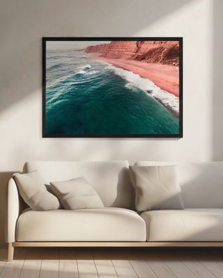 Coastal Landscape With Towering Cliffs