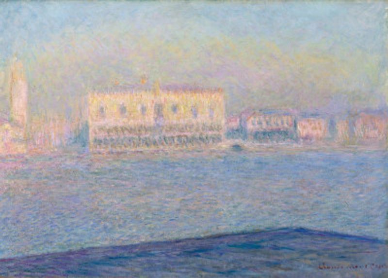 The Doge's Palace Seen From San Giorgio Maggiore (1908) By Claude Monet