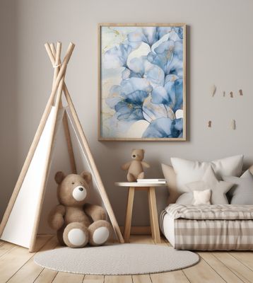 Blue Ginkgo Leaves 3