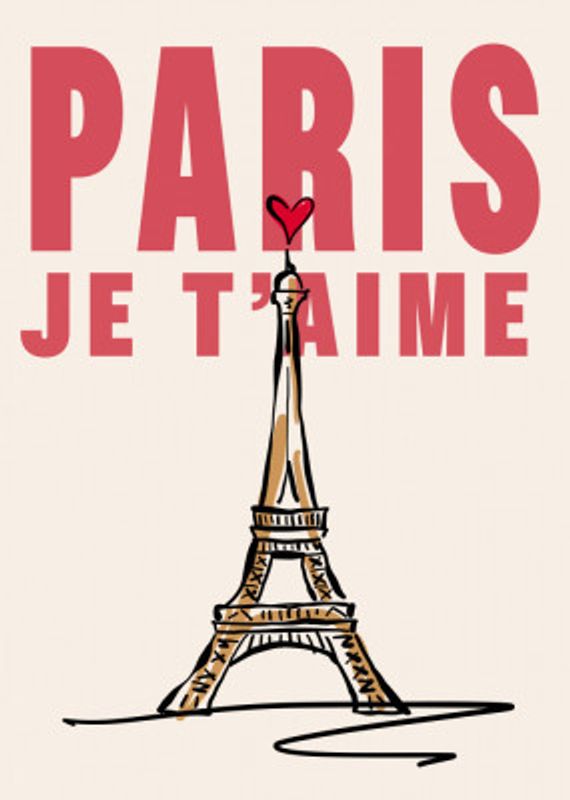Paris Je T'aime - Paris City Poster