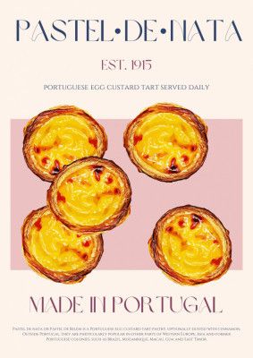 Traditional Portuguese Egg Custard Tart