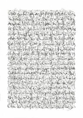 Asemic writing Muses and Thoughts