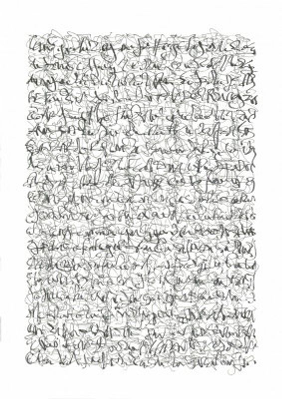 Asemic writing Muses and Thoughts