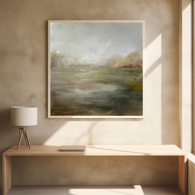 A Tranquil Misty Lake