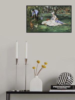 The Monet Family In Their Garden At Argenteuil (1874)