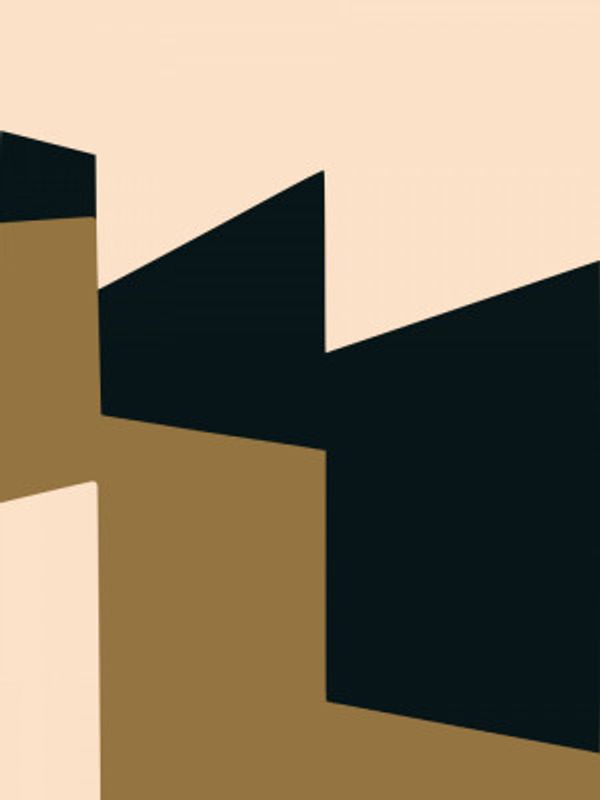 Geometric Shapes In Muted Earth Tones